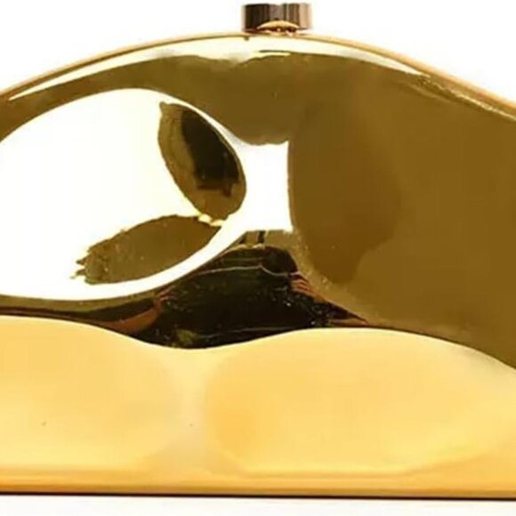 Elegant Irregular Shell Acrylic Clutch Bag - Perfect for Weddings & Parties - Picture 1 of 6